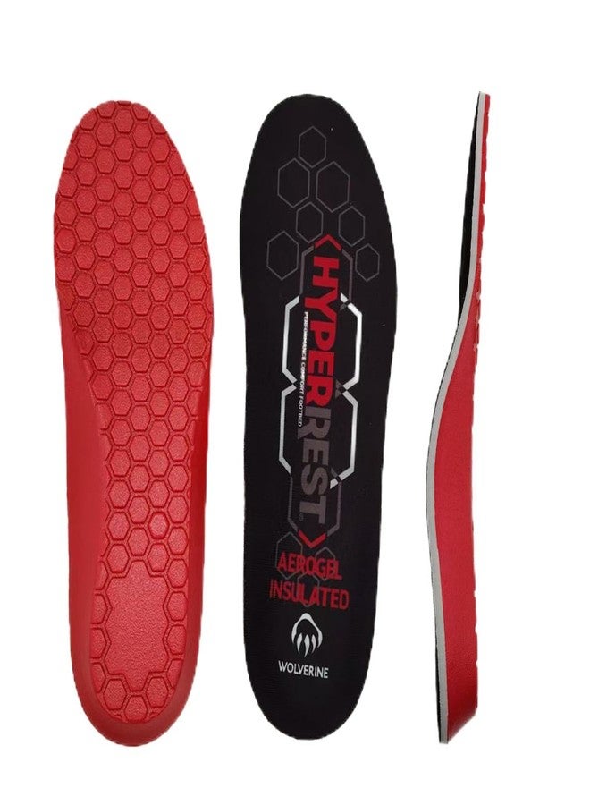 Wolverine Hyperrest Aerogel Men’s Insoles – Polyurethane Cushioning Boot Inserts, Shock Absorbing, Ergonomic Support, Breathable Moisture-Wicking Design for Foot Pain & All-Day Comfort, (10/11) - Image 1